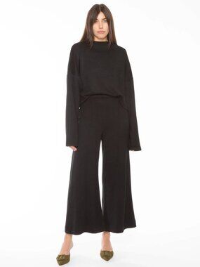 Sweater Knit Wide Leg Pant